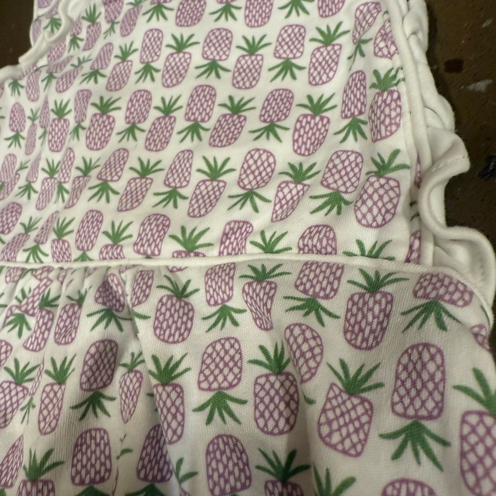 Pineapple Print Kids Romper - Picture 3 of 6